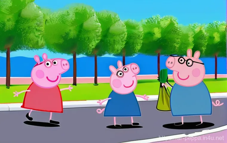 페파피그 세계관 확장 가능성 - **Interactive Arabic Learning with Peppa Pig AR:**
    "A cheerful, brightly lit indoor scene in a m...